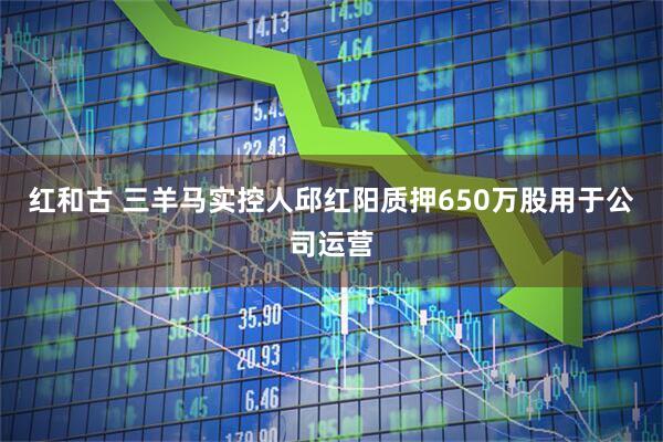 红和古 三羊马实控人邱红阳质押650万股用于公司运营
